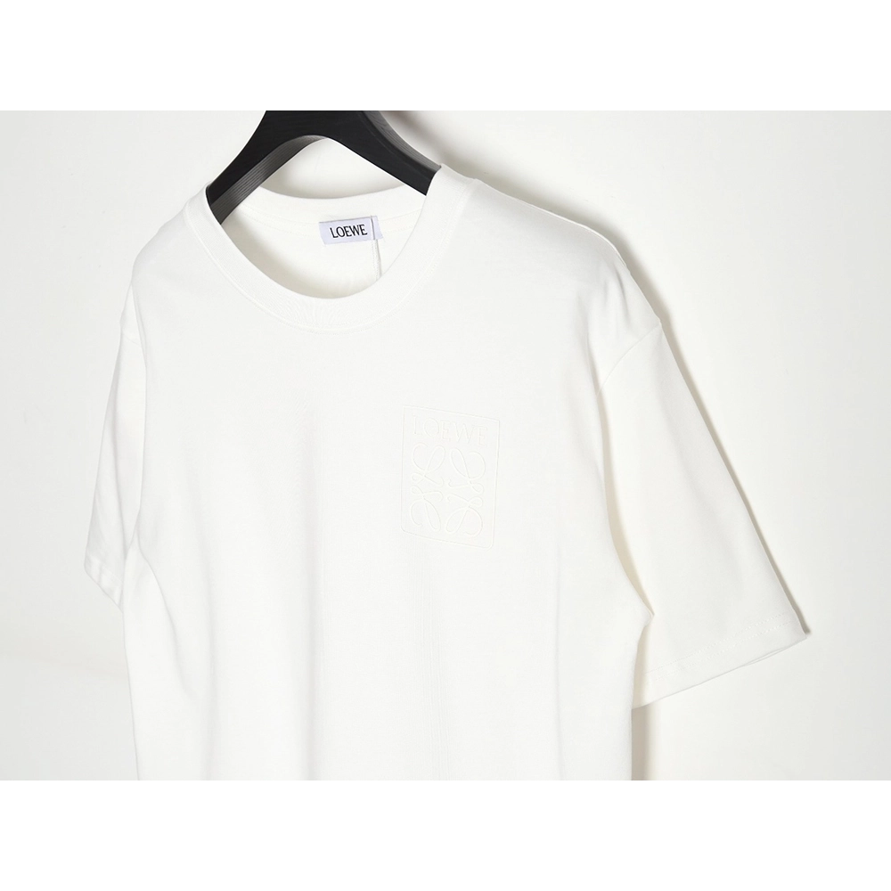 Loewe 23SS three-dimensional embossed four-leaf clover short-sleeved T-shirt,All order with free shipping Loewe