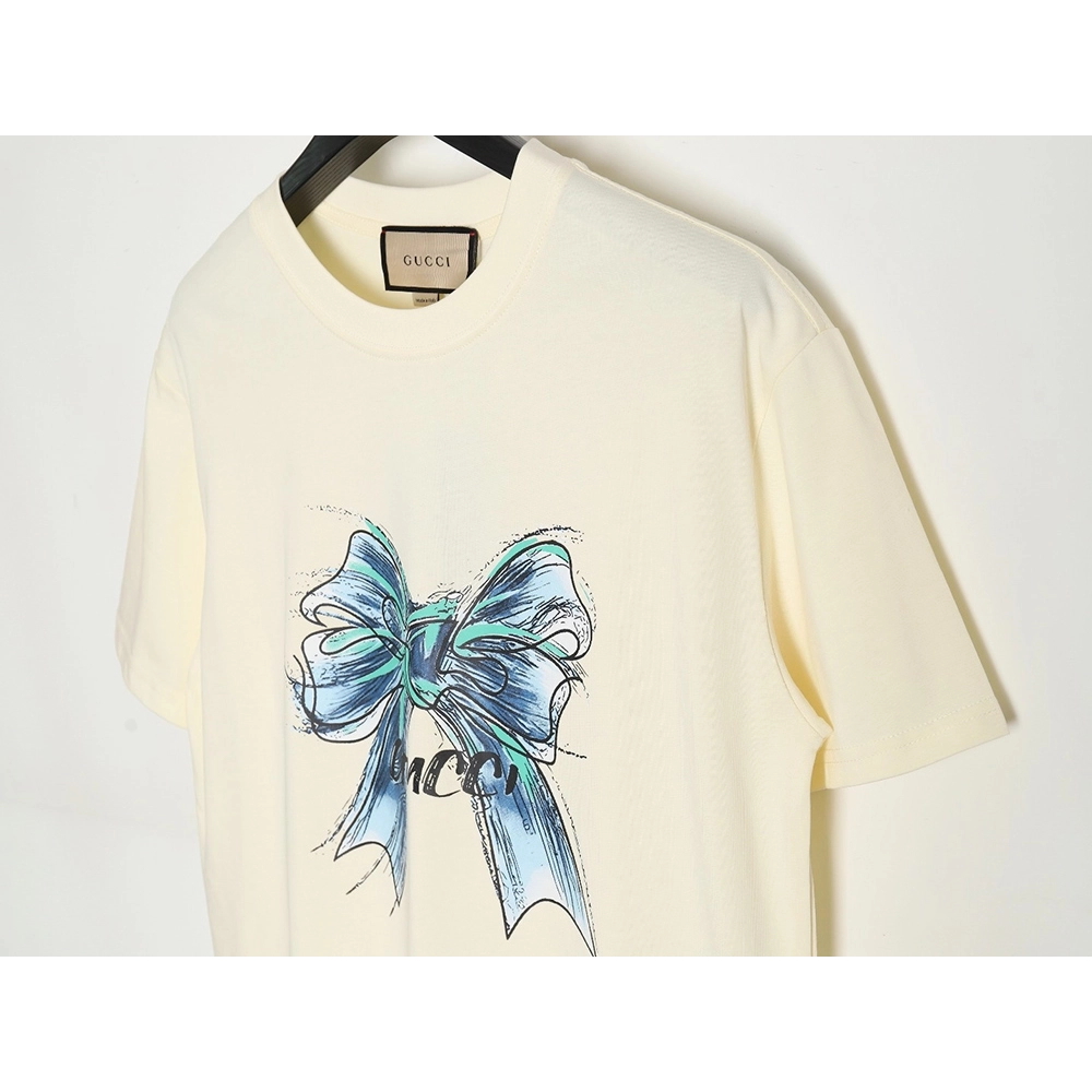 Reps Gucci 24 Year of the Dragon series bow short-sleeved T-shirt,All order with free shipping Reps Gucci