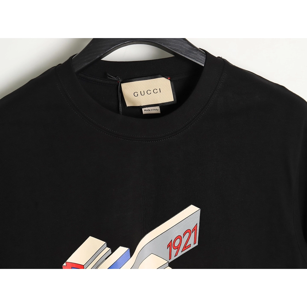 Reps Gucci 3D 1921 letter short-sleeved T-shirt,All order with free shipping Reps Gucci