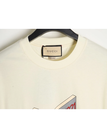 Reps Gucci 3D 1921 letter short-sleeved T-shirt,All order with free shipping Reps Gucci