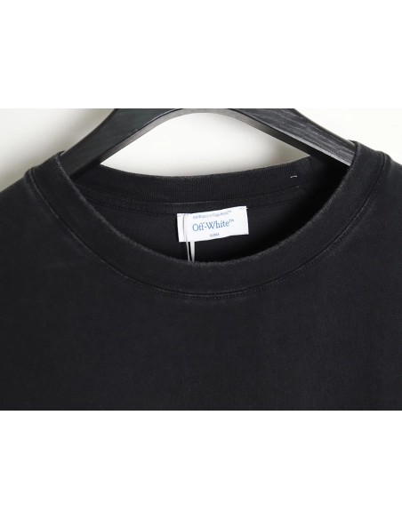 Off-White 24ss dragon pattern washed T-shirt,All order with free shipping Off White