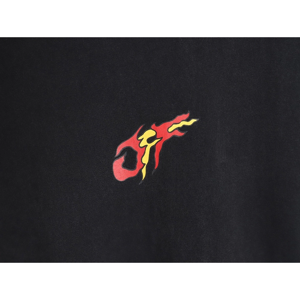 Off-White 24ss dragon pattern washed T-shirt,All order with free shipping Off White