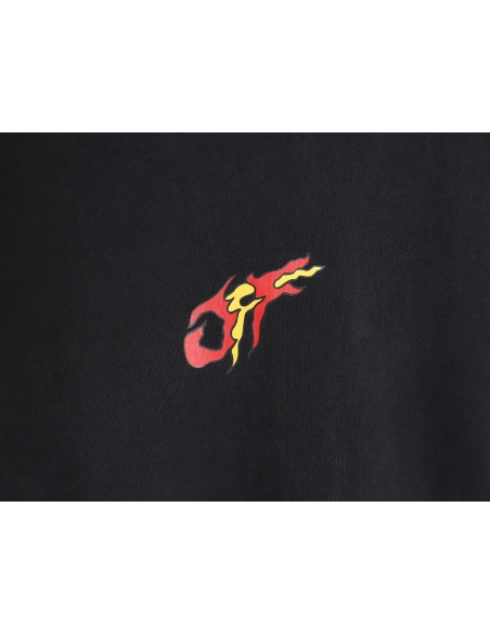 Off-White 24ss dragon pattern washed T-shirt,All order with free shipping Off White