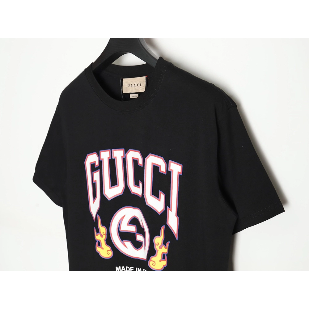 Reps Gucci dragon print contrast print t-shirt TSK1,All order with free shipping Reps Gucci