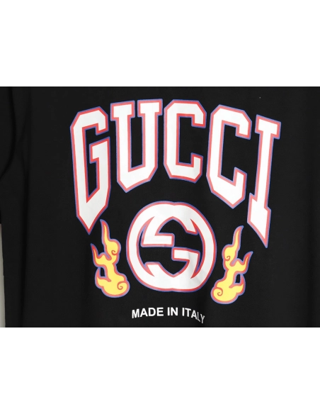 Reps Gucci dragon print contrast print t-shirt TSK1,All order with free shipping Reps Gucci