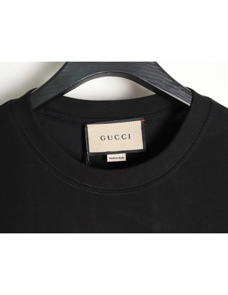 Reps Gucci dragon print contrast print t-shirt TSK1,All order with free shipping Reps Gucci