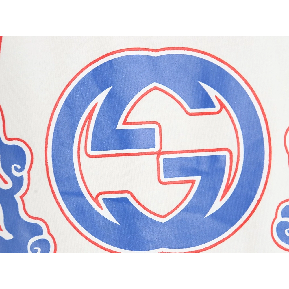 Reps Gucci dragon print contrast print t-shirt,All order with free shipping Reps Gucci