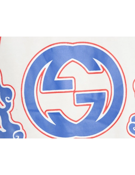 Reps Gucci dragon print contrast print t-shirt,All order with free shipping Reps Gucci