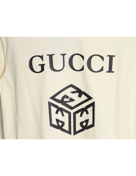Reps Gucci 24ss three-dimensional block print T-shirt,All order with free shipping Reps Gucci