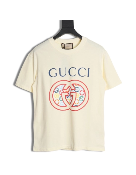 Reps Gucci letter logo print couple T-shirt,All order with free shipping Reps Gucci