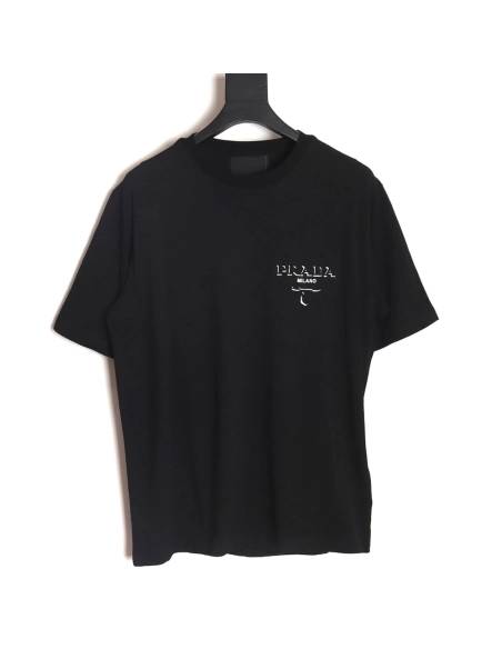 Prada 24SS triangle logo laminated T-shirt TSK1,All order with free shipping Prada