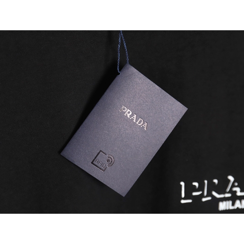 Prada 24SS triangle logo laminated T-shirt TSK1,All order with free shipping Prada