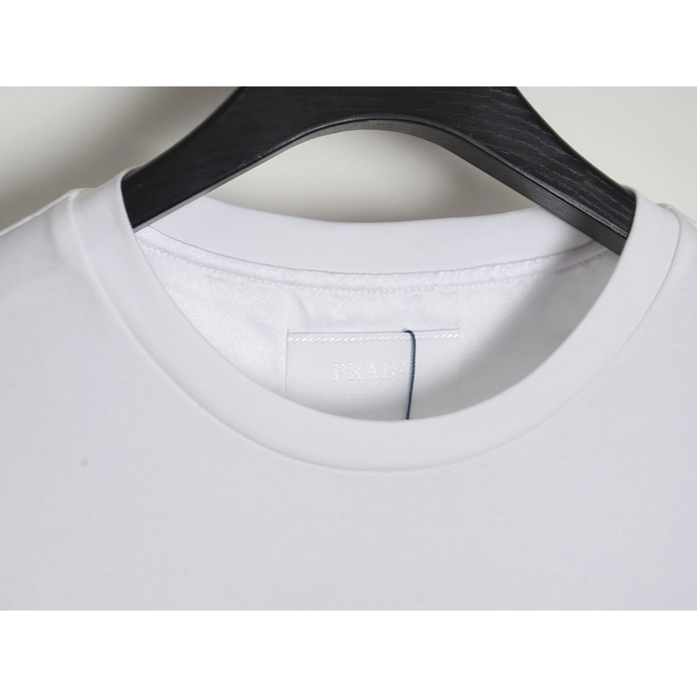 Prada 24SS triangle logo short-sleeved T-shirt,All order with free shipping Prada