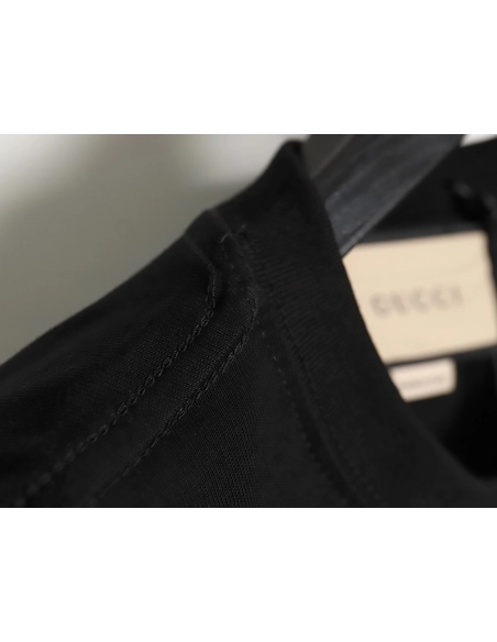 Reps Gucci early spring new rivet logo round neck t-shirt TSK1,All order with free shipping Reps Gucci