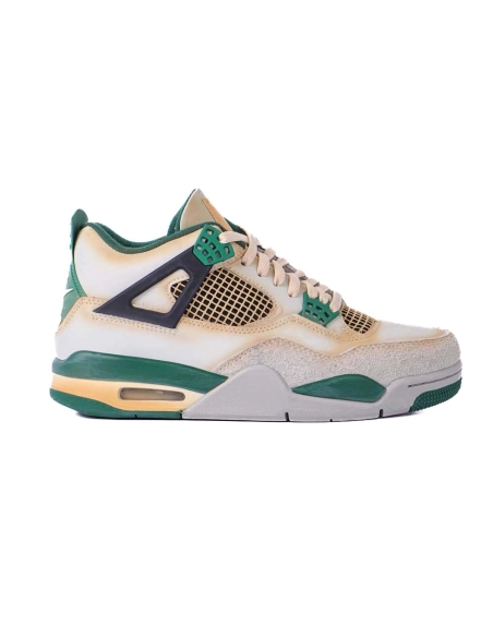 Custom Air Jordan 4 Sail Green DC7770 106,AIR JORDAN 4,Air Jordan