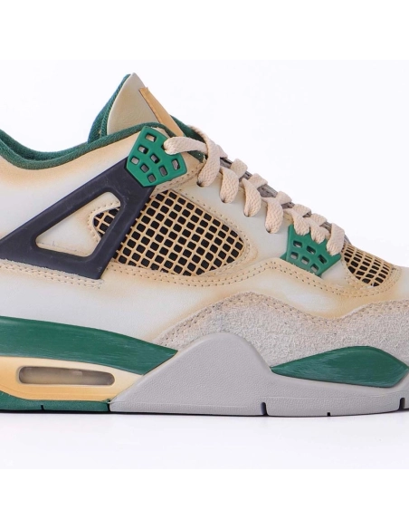 Custom Air Jordan 4 Sail Green DC7770 106,AIR JORDAN 4,Air Jordan