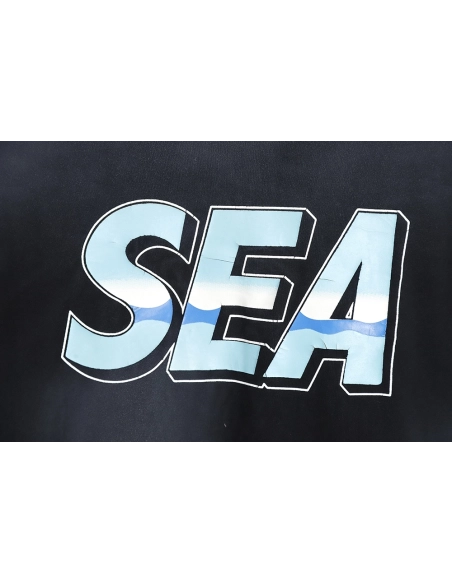 Saint Micheal 23SS sea letter washed short-sleeved T-shirt,All order with free shipping Saint Michael