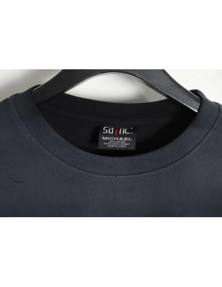 Saint Micheal 23SS sea letter washed short-sleeved T-shirt,All order with free shipping Saint Michael