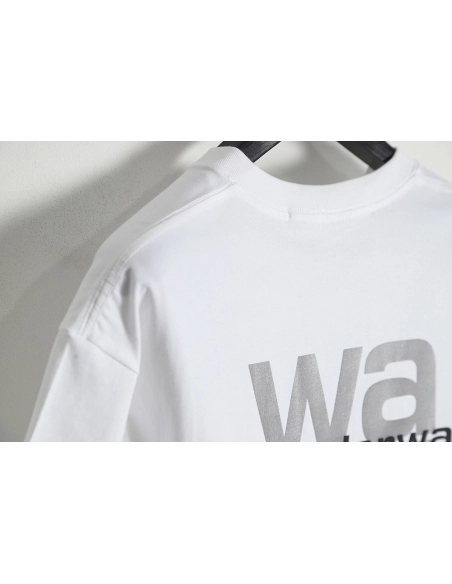 Discount Alexander Wang 23SS Reflective Letter Print Short Sleeve T-Shirt,All order with free shipping Discount Alexander Wang