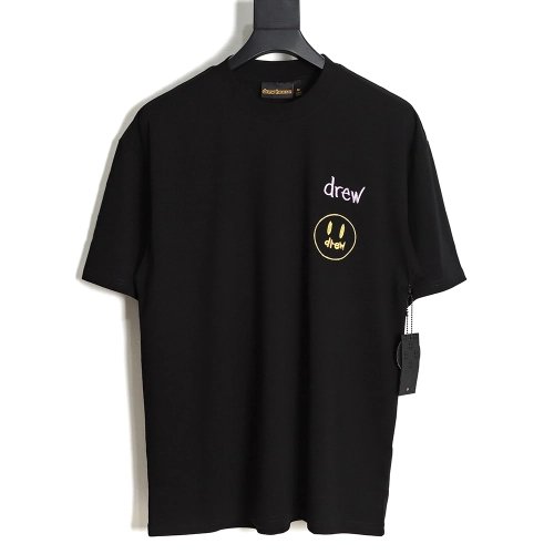 Drew House Smiley Embroidered Short Sleeve T-Shirt TSK1,All order with free shipping drew house