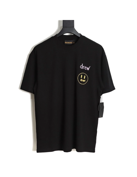 Drew House Smiley Embroidered Short Sleeve T-Shirt TSK1,All order with free shipping drew house