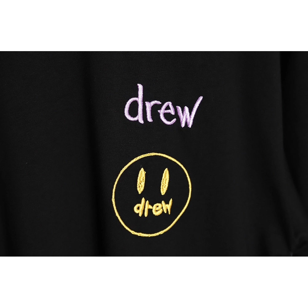 Drew House Smiley Embroidered Short Sleeve T-Shirt TSK1,All order with free shipping drew house