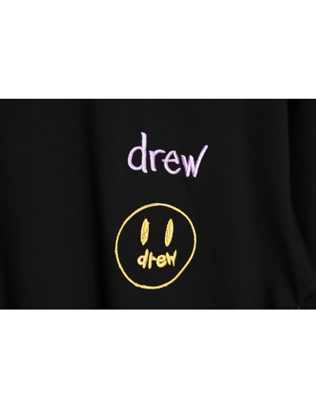 Drew House Smiley Embroidered Short Sleeve T-Shirt TSK1,All order with free shipping drew house