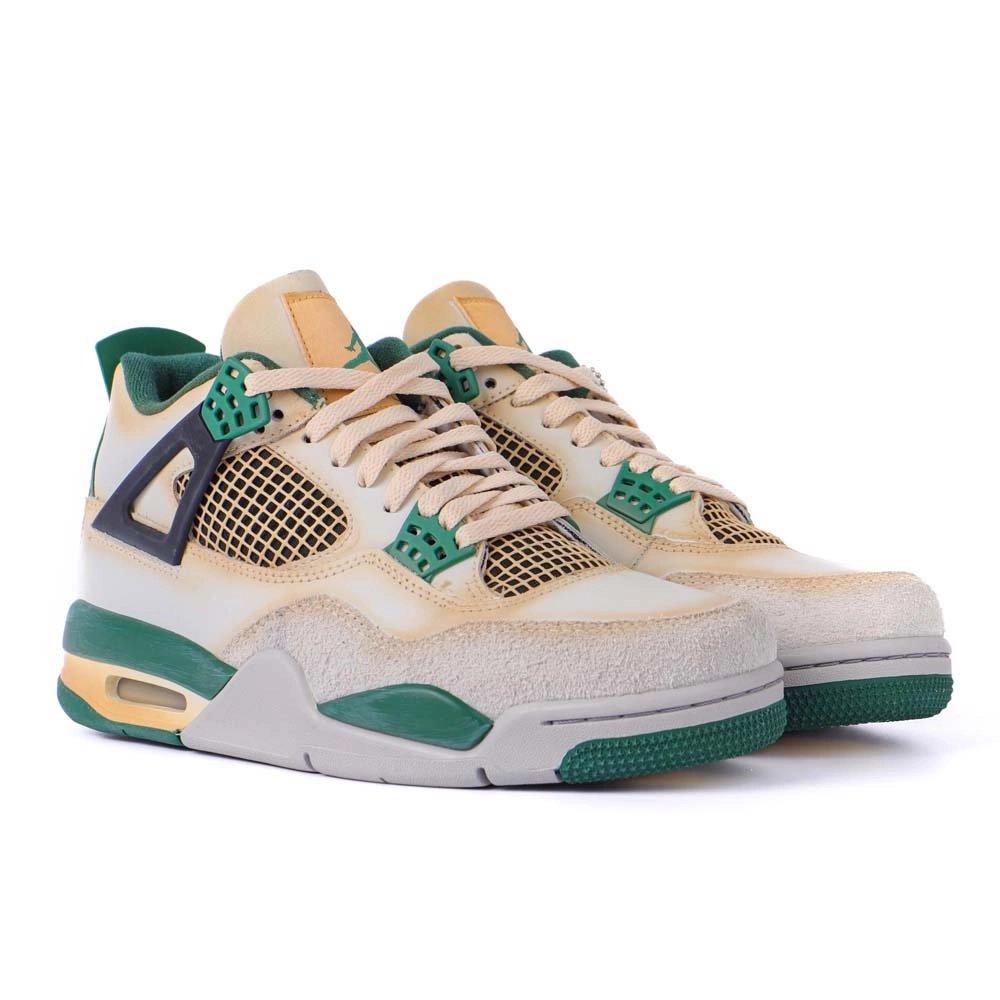 Custom Air Jordan 4 Sail Green DC7770 106,AIR JORDAN 4,Air Jordan