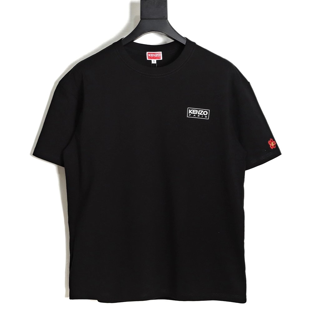 KENZO x NIGO joint block letter print embroidery short-sleeved T-shirt TSK1,All order with free shipping Kenzo