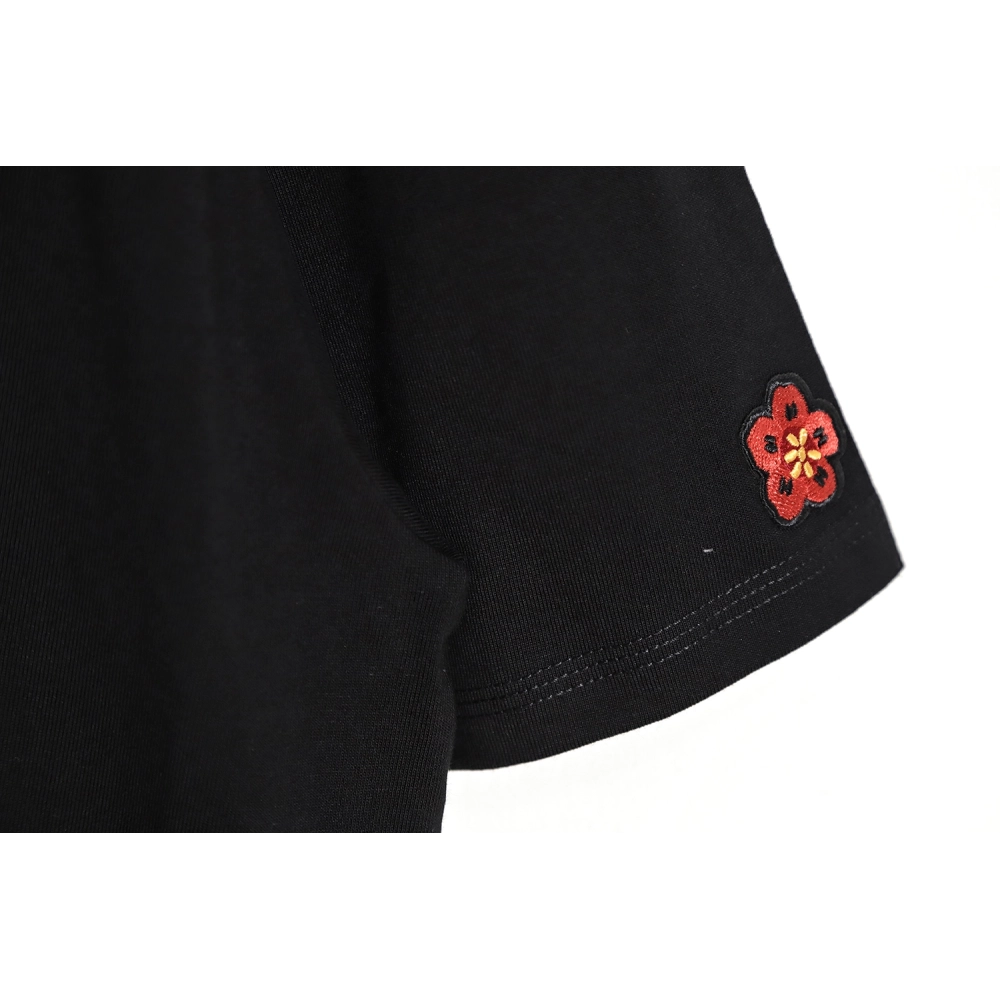 KENZO x NIGO joint block letter print embroidery short-sleeved T-shirt TSK1,All order with free shipping Kenzo