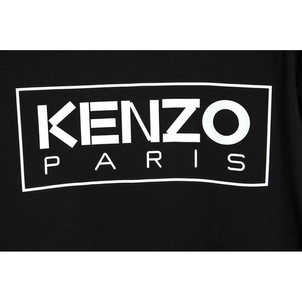 KENZO x NIGO joint block letter print embroidery short-sleeved T-shirt TSK1,All order with free shipping Kenzo