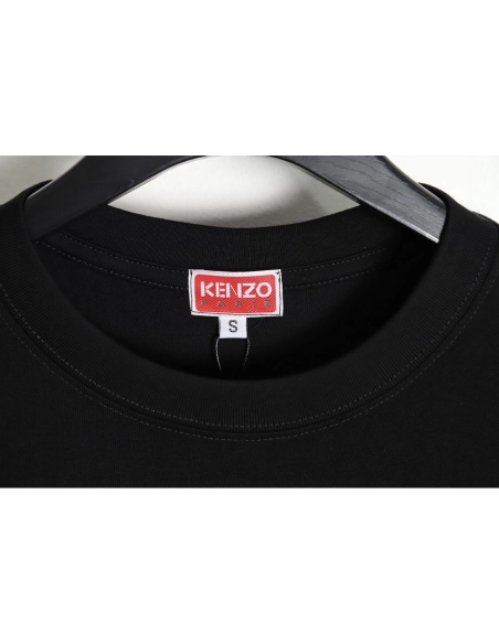 KENZO x NIGO joint block letter print embroidery short-sleeved T-shirt TSK1,All order with free shipping Kenzo