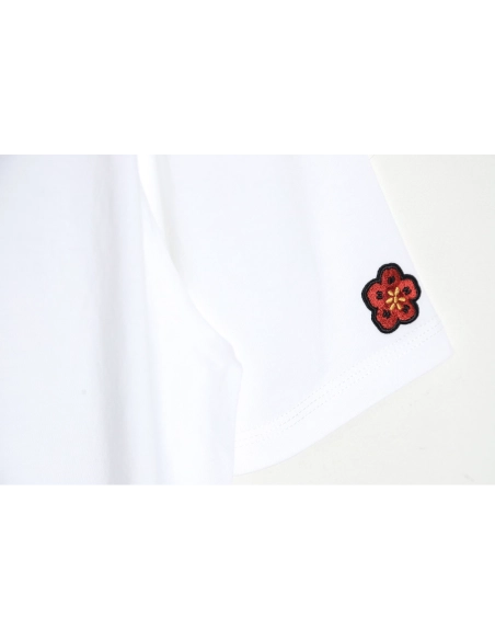 KENZO x NIGO joint block letter print embroidery short-sleeved T-shirt,All order with free shipping Kenzo