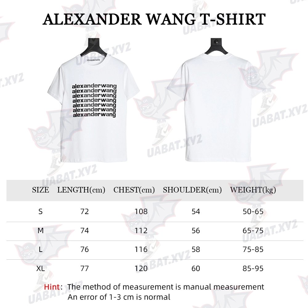 Discount Alexander Wang bullet screen letter print T-Shirt,All order with free shipping Discount Alexander Wang