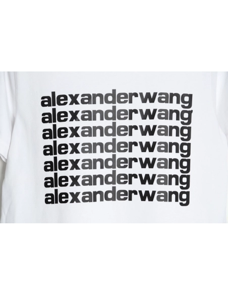 Discount Alexander Wang bullet screen letter print T-Shirt,All order with free shipping Discount Alexander Wang
