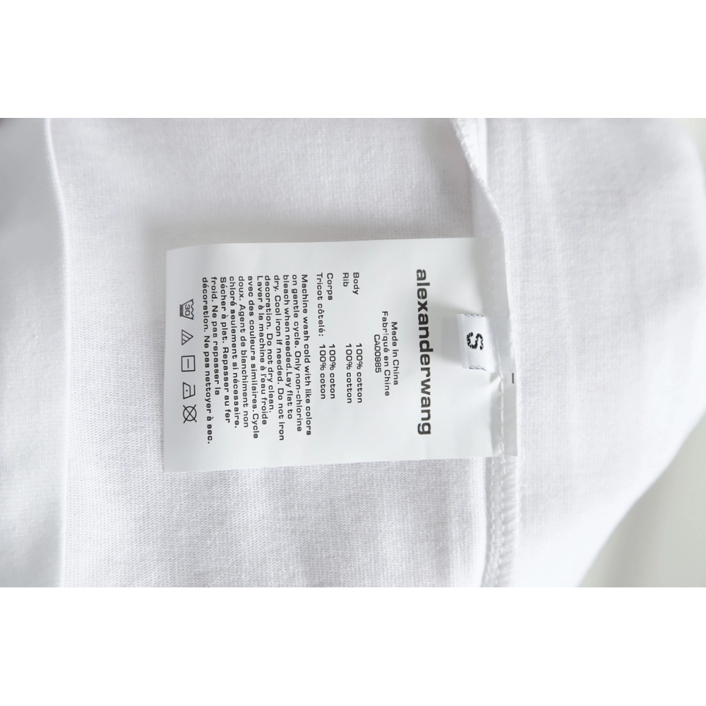 Discount Alexander Wang bullet screen letter print T-Shirt,All order with free shipping Discount Alexander Wang