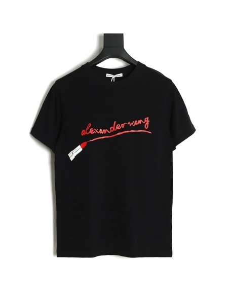 Discount Alexander Wang lipstick print T-Shirt TSK1,All order with free shipping Discount Alexander Wang