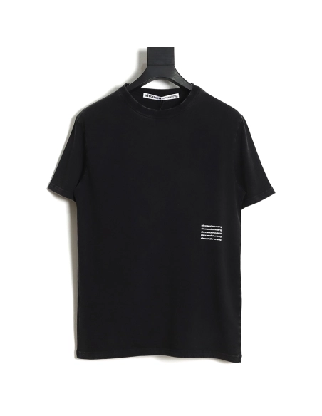 Discount Alexander Wang 23SS washed small letter print T-Shirt,All order with free shipping Discount Alexander Wang