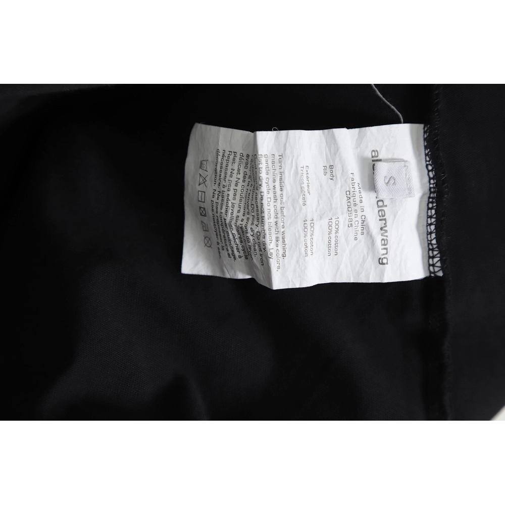 Discount Alexander Wang 23SS washed small letter print T-Shirt,All order with free shipping Discount Alexander Wang