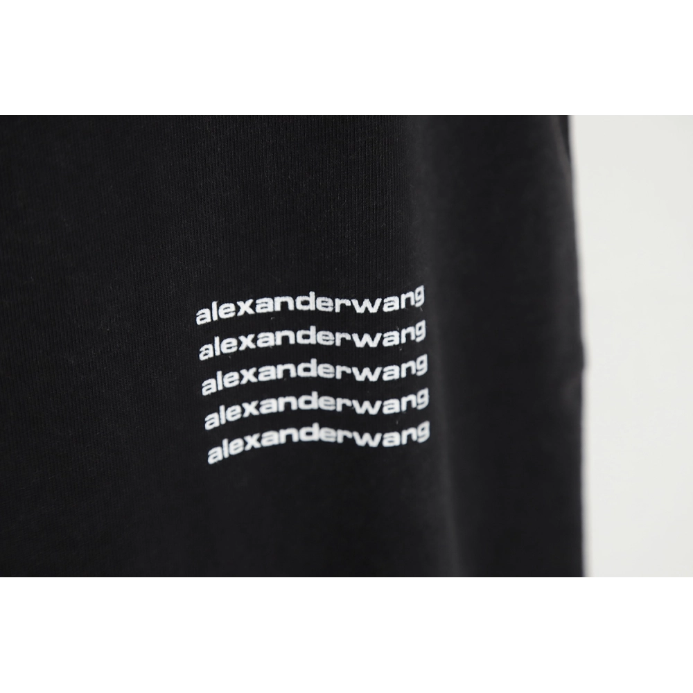 Discount Alexander Wang 23SS washed small letter print T-Shirt,All order with free shipping Discount Alexander Wang