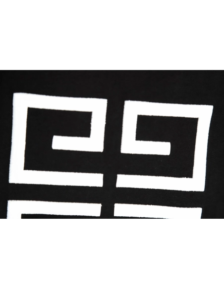 Givenchy 22SS four-square letter logo embroidery short-sleeved T-shirt,All order with free shipping Givenchy