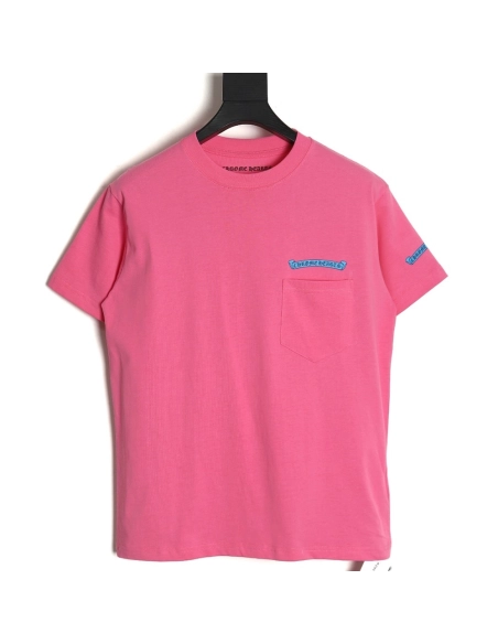 Chrome Hearts scroll banner dopamine color pocket T-shirt,All order with free shipping Chrome Hearts with free shipping