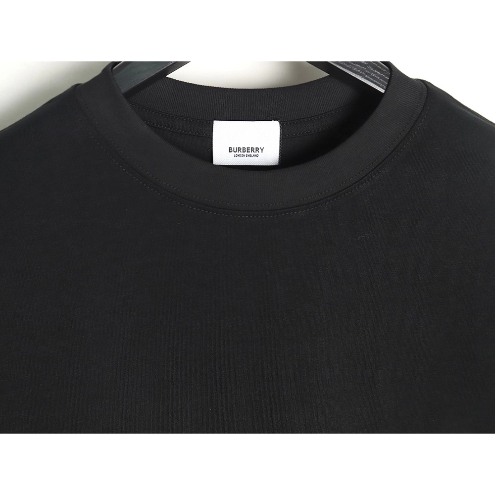 Burberry letter embroidered striped print horse logo T-shirt TSK1,All order with free shipping Burberry