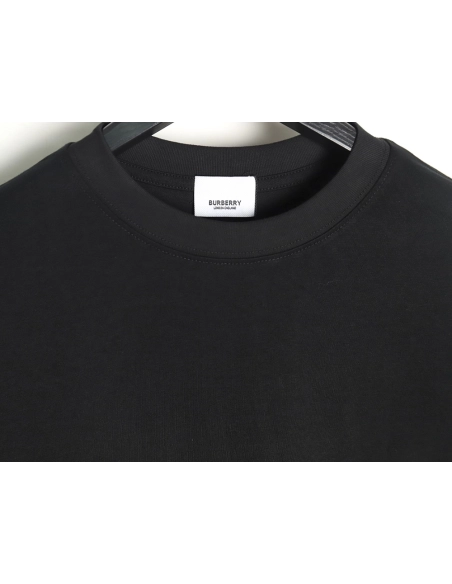 Burberry letter embroidered striped print horse logo T-shirt TSK1,All order with free shipping Burberry