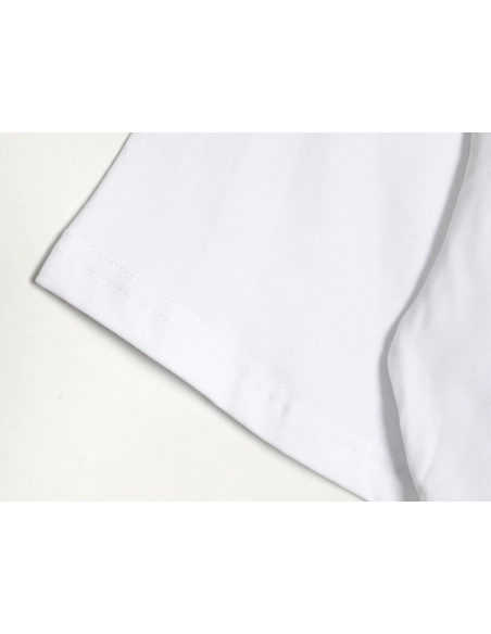 Prada wavy line triangle embroidered short-sleeved T-shirt,All order with free shipping Prada