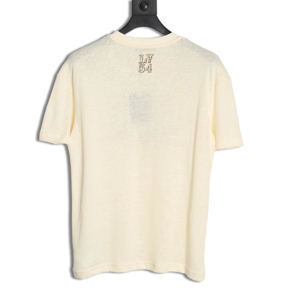 Reps Louis Vuitton Linen Cotton Cloud Short Sleeve T-Shirt,All order with free shipping Reps Louis Vuitton