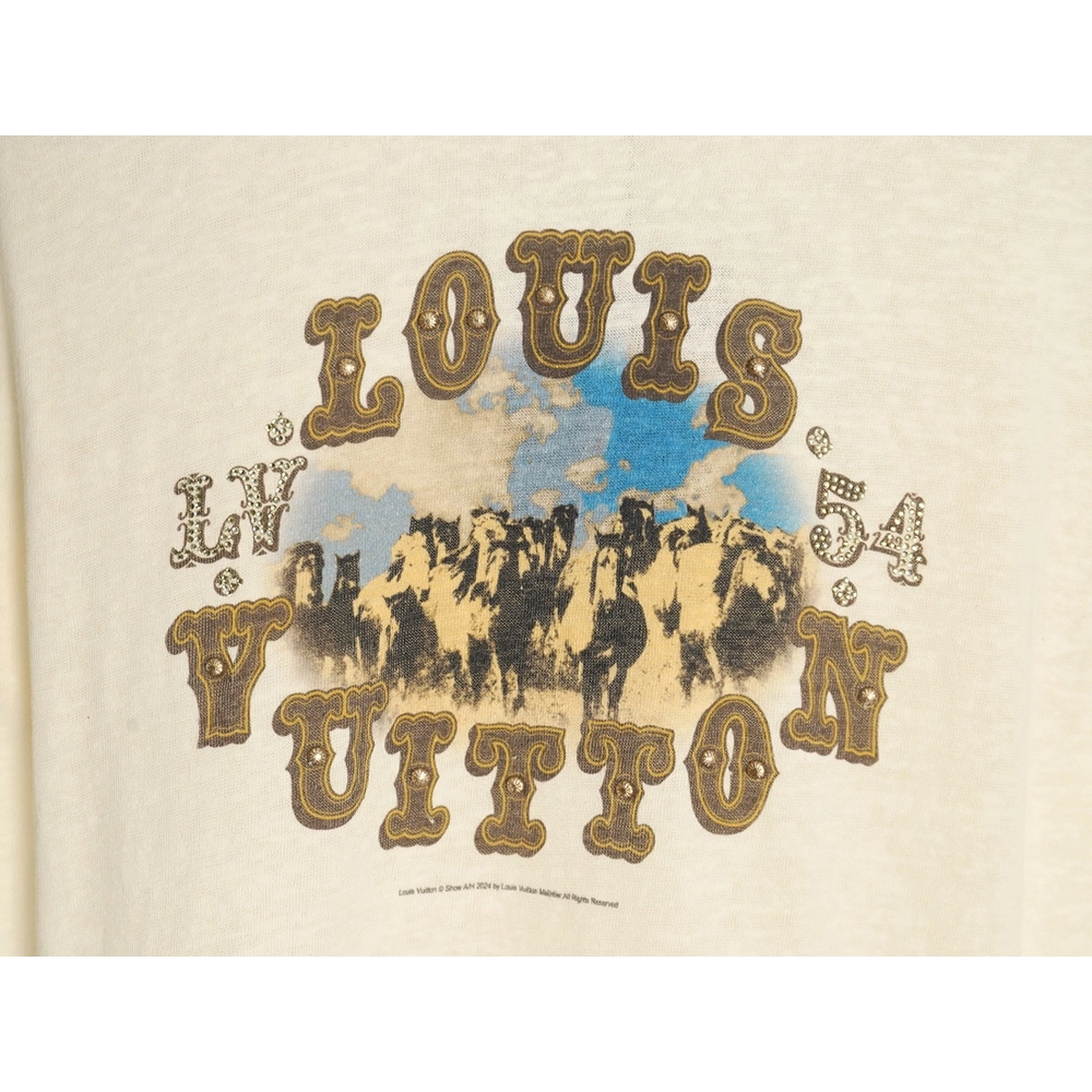 Reps Louis Vuitton Linen Cotton Cloud Short Sleeve T-Shirt,All order with free shipping Reps Louis Vuitton