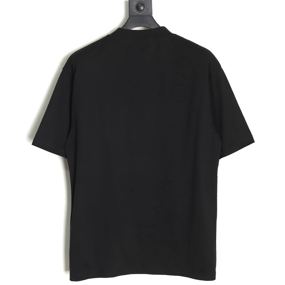 Balenciaga Lettering Rhinestone Short Sleeve T-Shirt,All order with free shipping Balenciaga