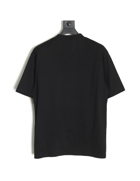 Balenciaga Lettering Rhinestone Short Sleeve T-Shirt,All order with free shipping Balenciaga