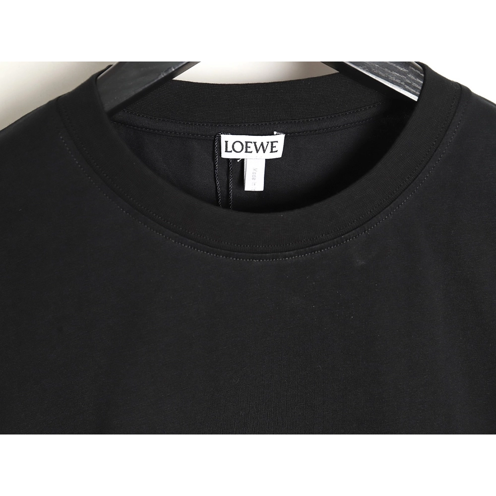 Loewe Rainbow Embroidered Round Neck Short Sleeve T-Shirt,All order with free shipping Reps Gucci